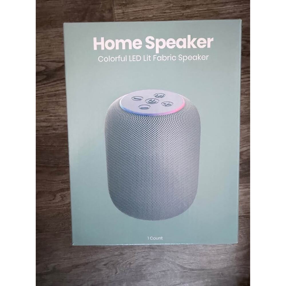 Home speaker in blue